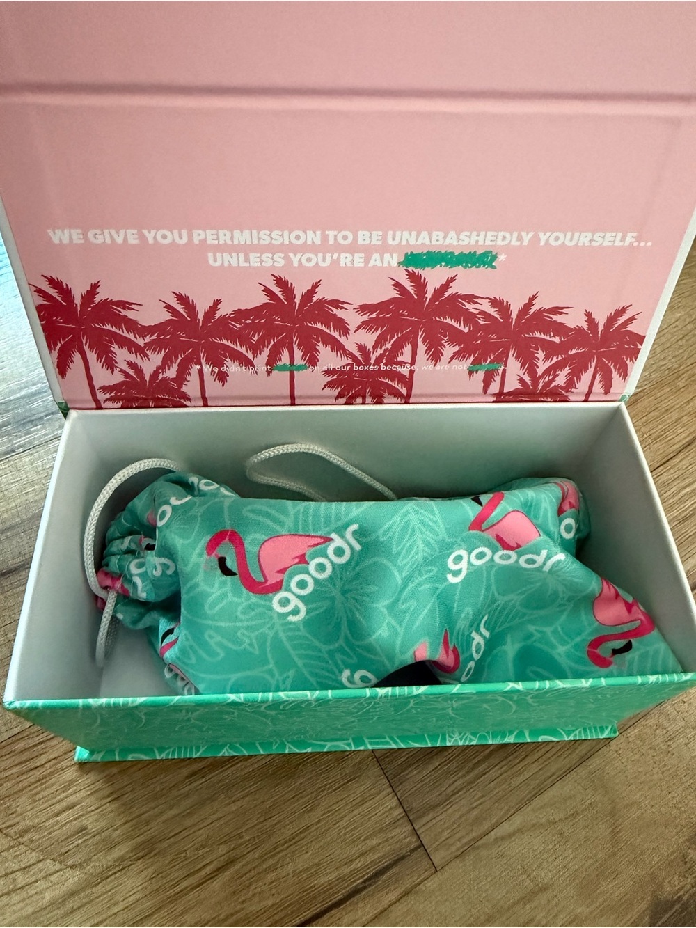 goodr Turquoise & Pink Shield Sunglasses - Picture 9 of 10